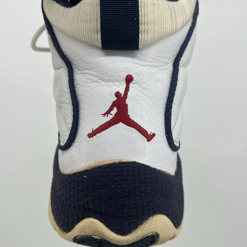 Nike Air Jordan Pro Strong - White & Navy Blue - 136006‑131 - No Box